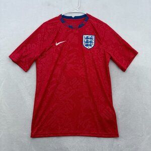 England Team Soccer Jersey Mens M Red #8 Henderson 2020-2021 Traning Football